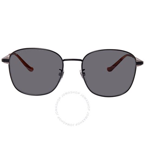 Gucci Dark Grey Pilot Men's Sunglasses GG0575SK 007 56